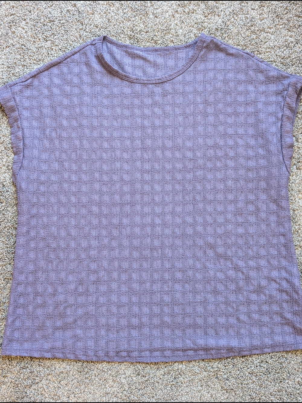 SHEIN Lavender Textured Knit Tank Top